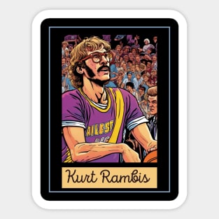 Kurt Rambis Vintage Style Sticker